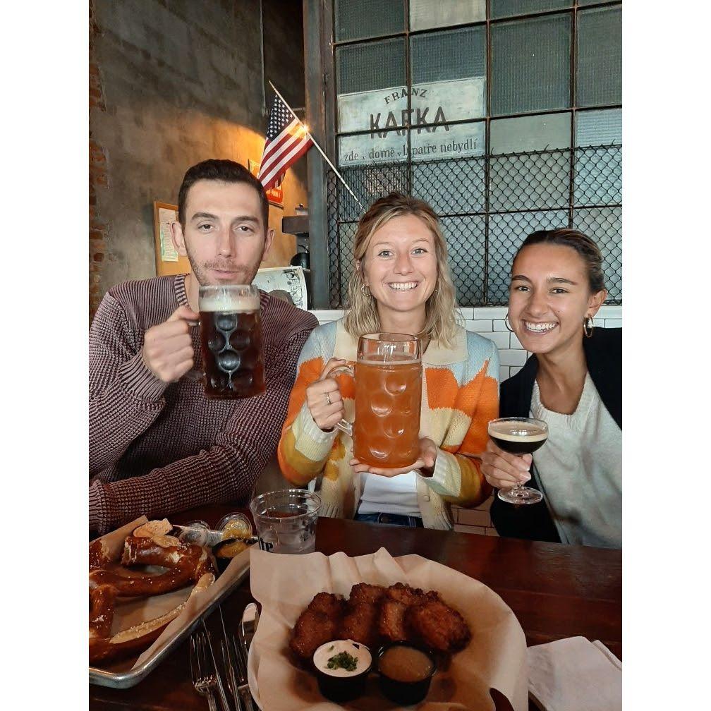 Creatures of habit, we're having some big ass beers with some pals