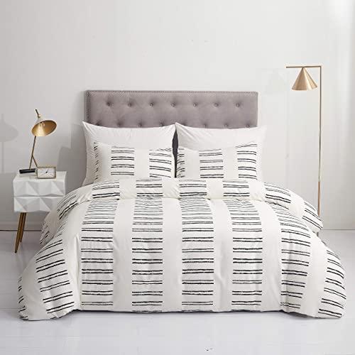 GETIANN Soft Bedding Duvet Cover Set Lightweight Microfiber Queen Comforter Cover with 2 Pillow Shams Hotel Quality (Road, Full/Queen)