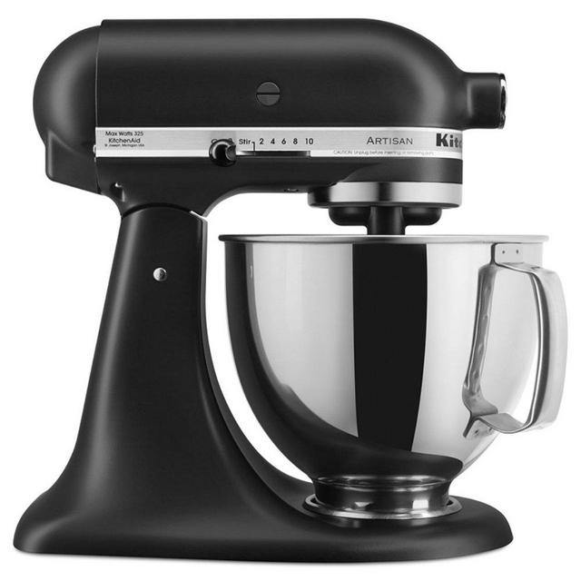 KitchenAid 5-Qt. Tilt-Head Stand Mixer KSM150PSBM Artisan Series, Black Matte