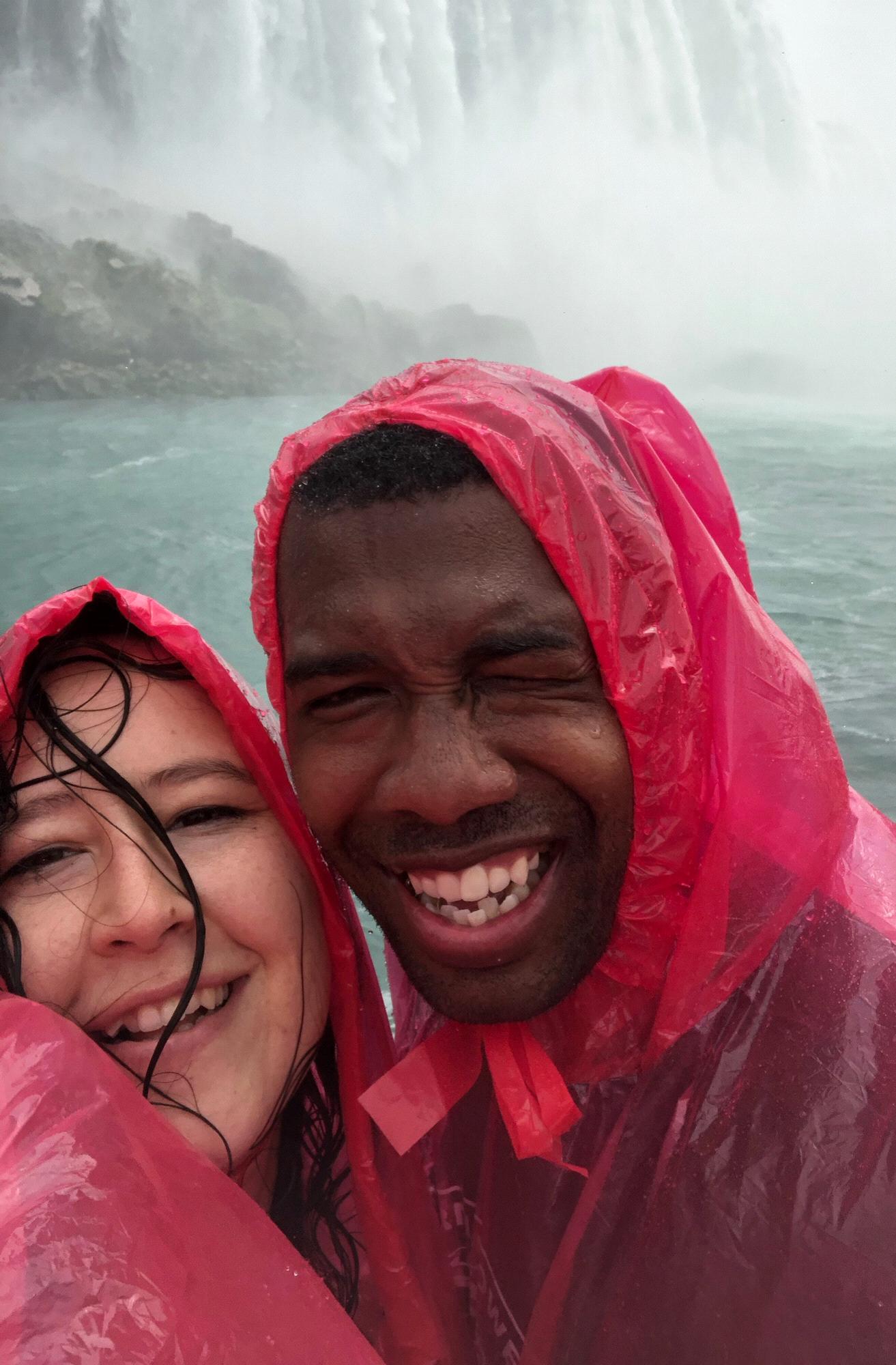 We got a little wet at Niagara Falls, Ontario!