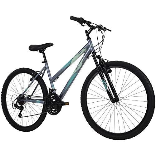Huffy Hardtail Mountain Bike, Stone Mountain 24-26 inch 21-Speed, Lightweight (Summit Ridge)