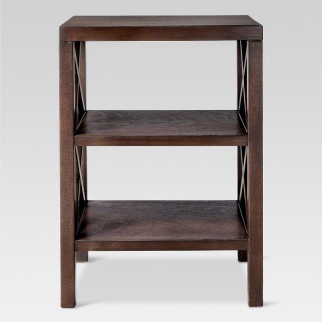 Owings End Table with 2 Shelves (Fully Assembled)Espresso - Threshold™