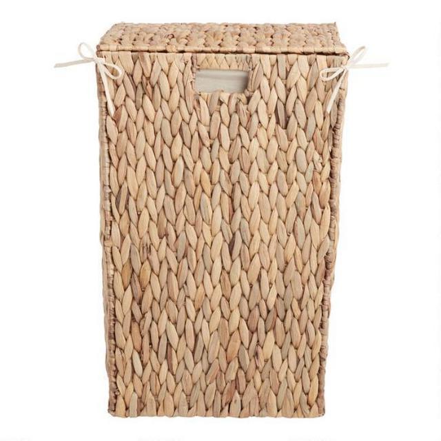 Natural Hyacinth Willa Laundry Hamper with Lid