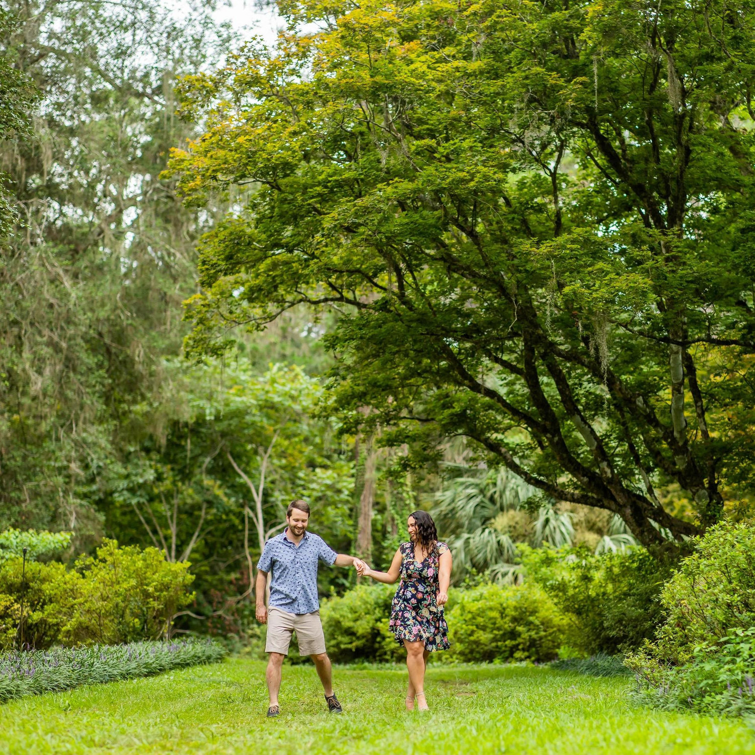 Dancing in the woods