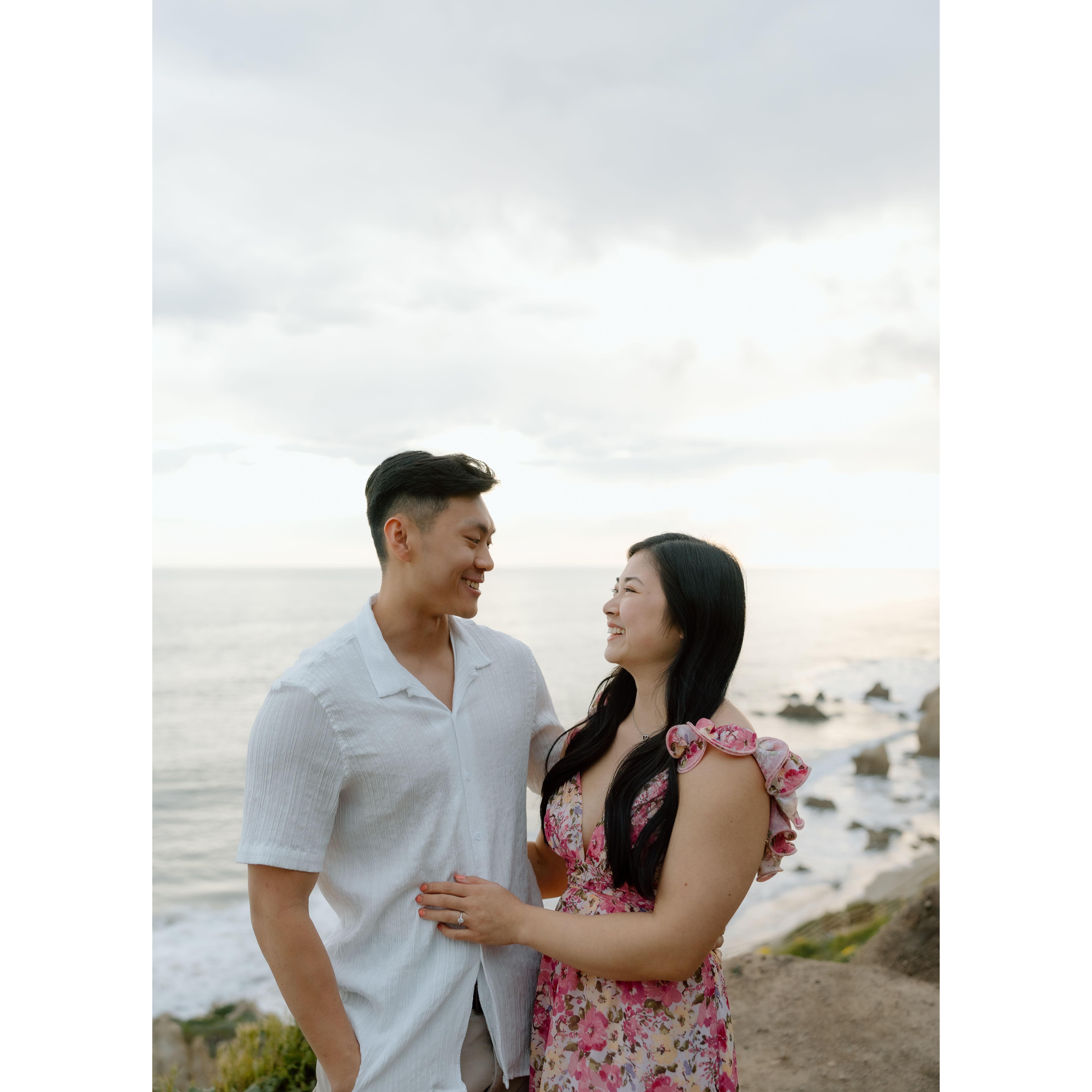 From the day of our engagement in Malibu, California