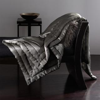 Silk Charmeuse Quilted Throw