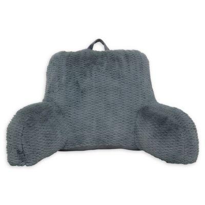 Textured Dean Backrest Pillow in Grey