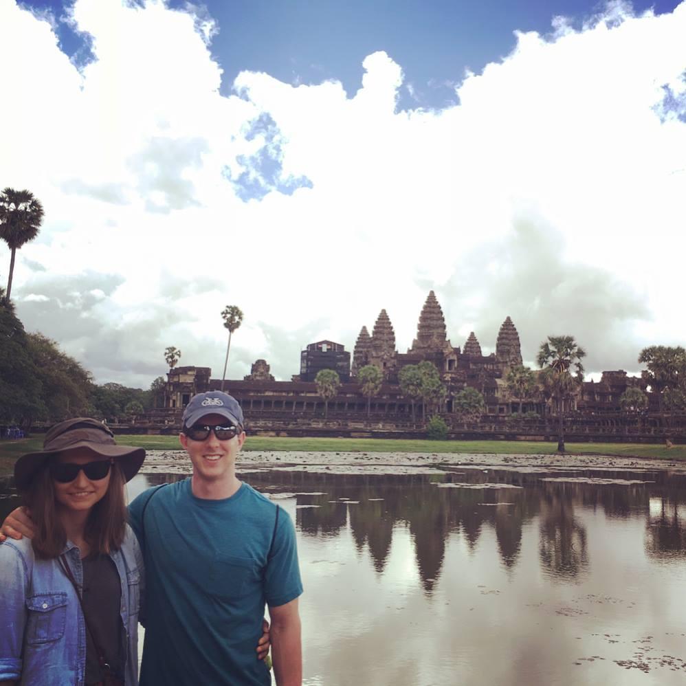 Brandon with one of the great wonders of the world... and Ankgor Wat