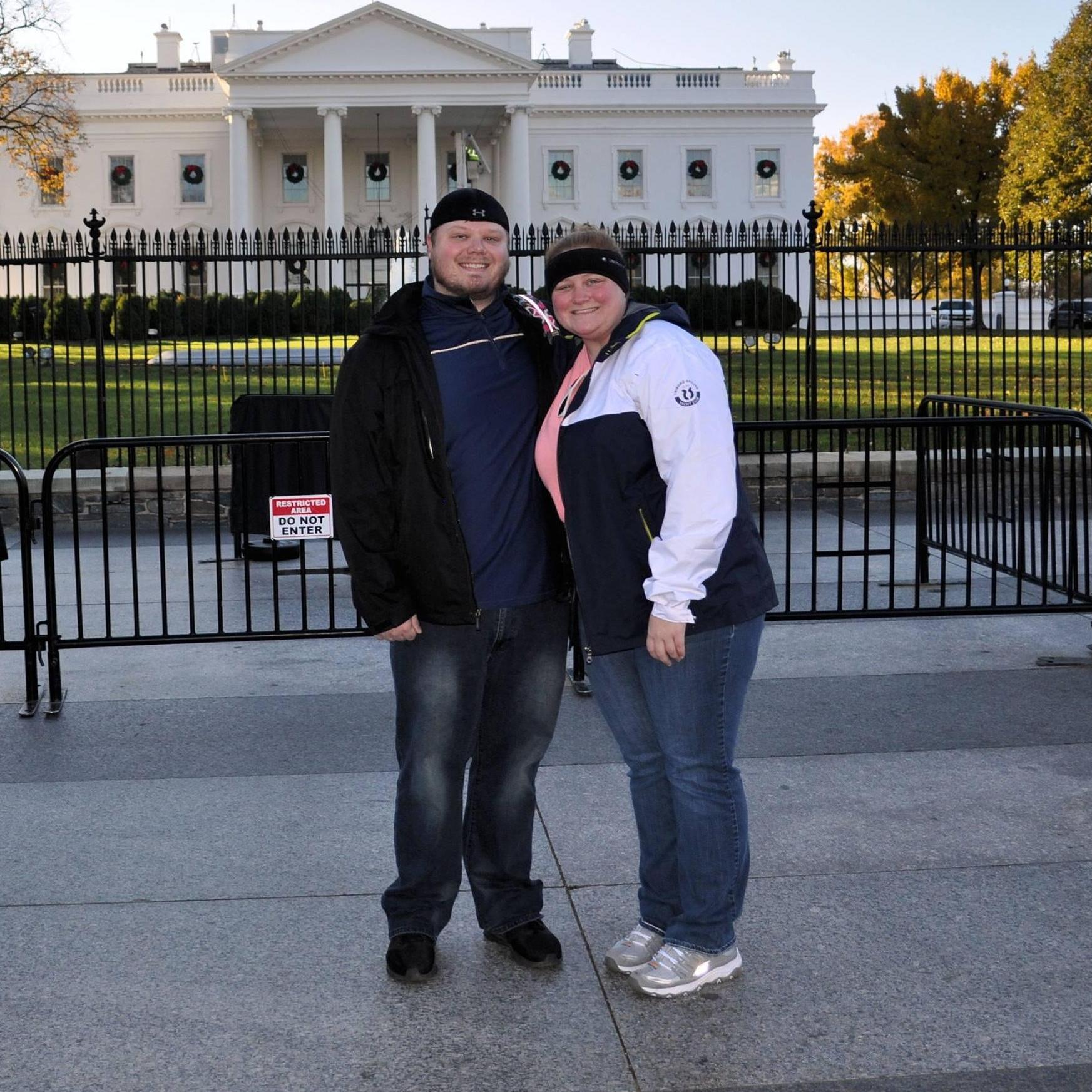 Anniversary trip to Washington DC at the White House in 2017.