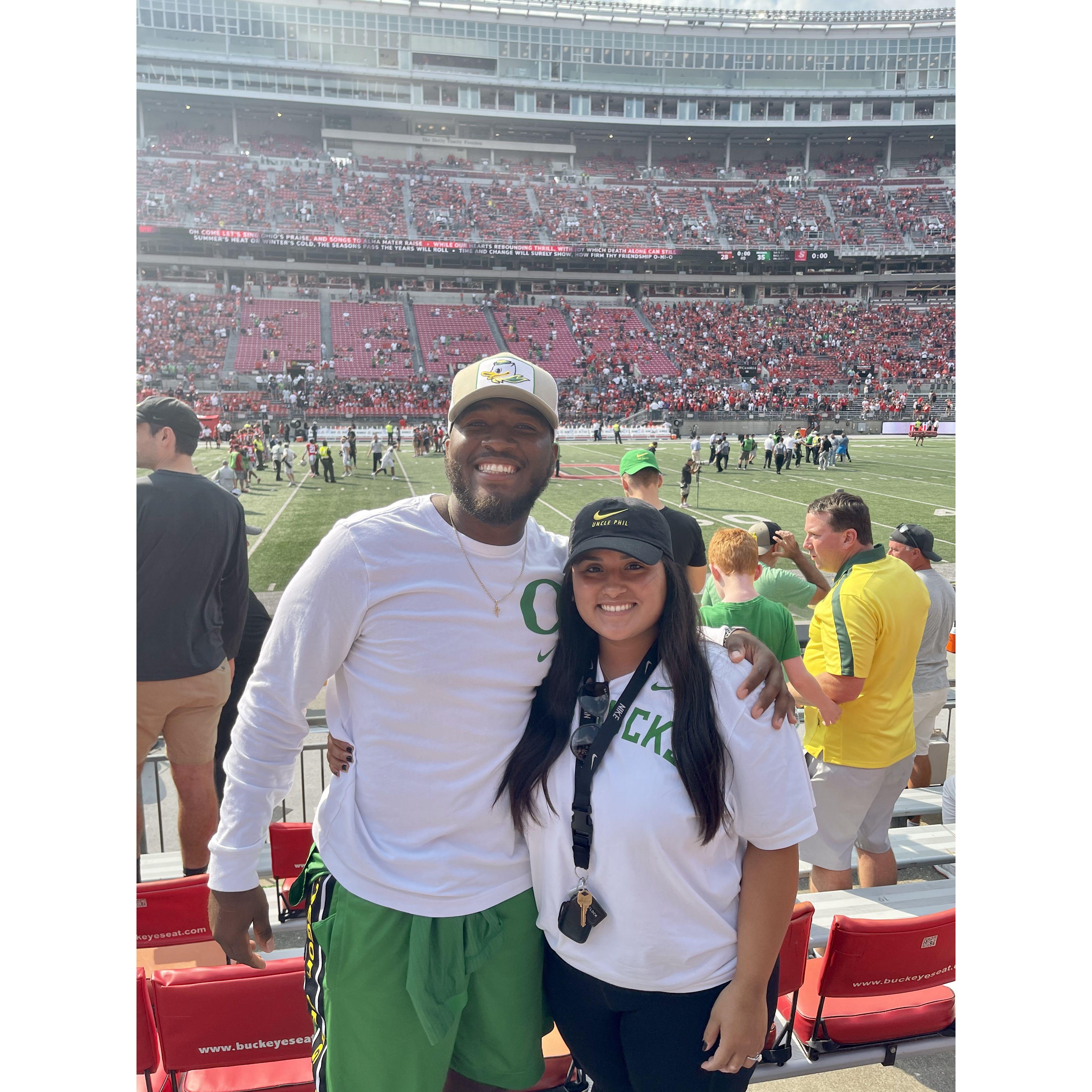 Jaryn’s first Oregon game