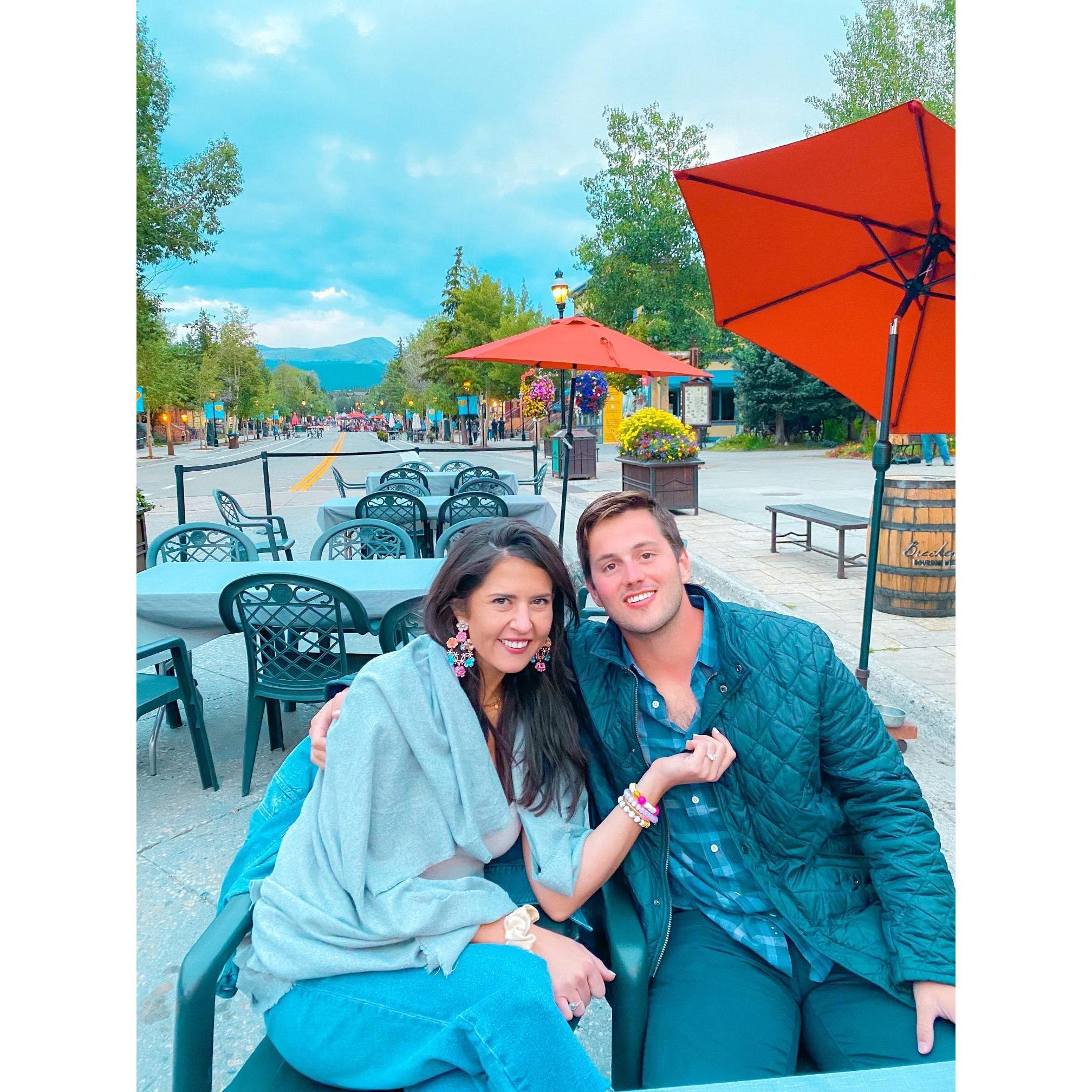 Breckenridge 2020, the day after we got engaged.