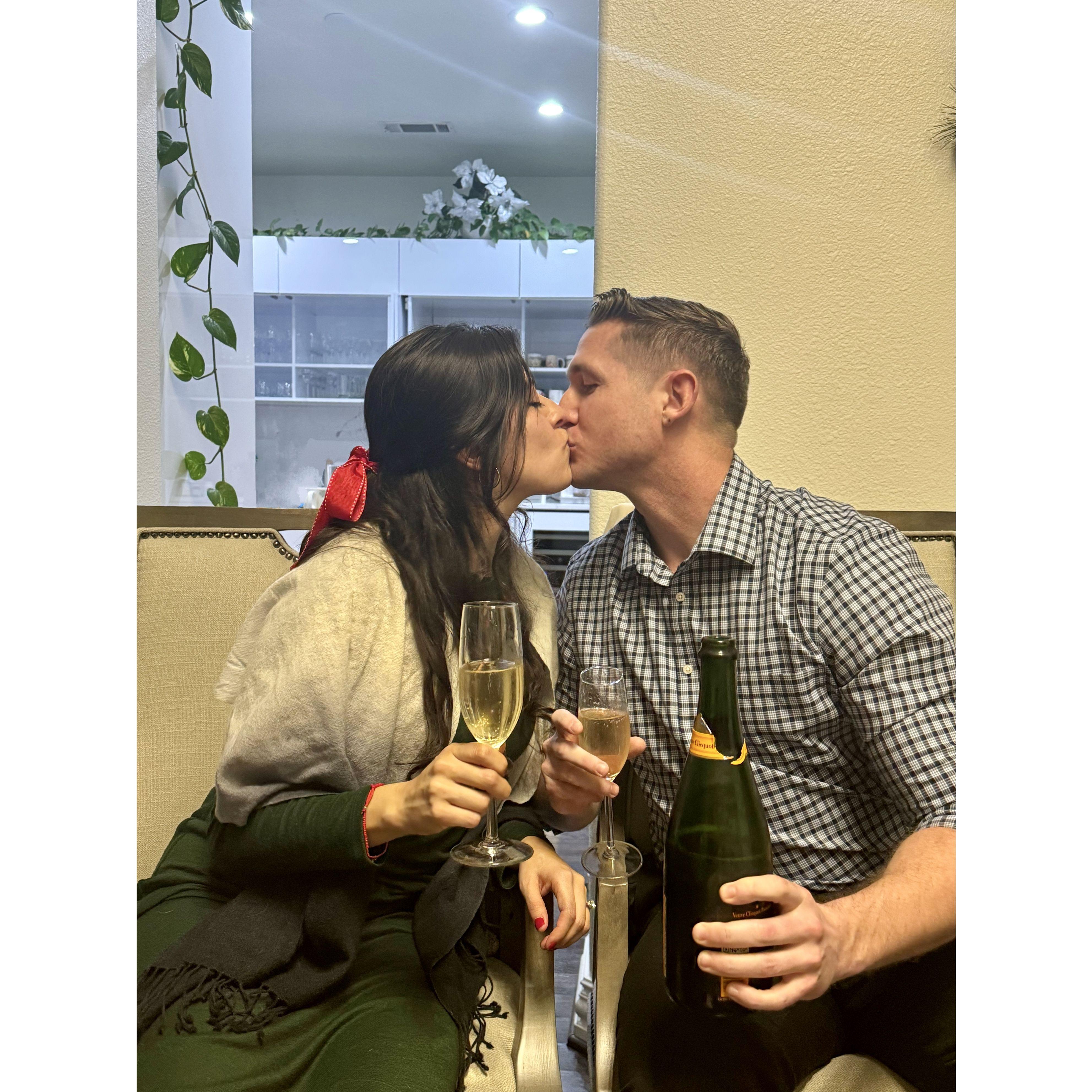 Toast after getting engaged