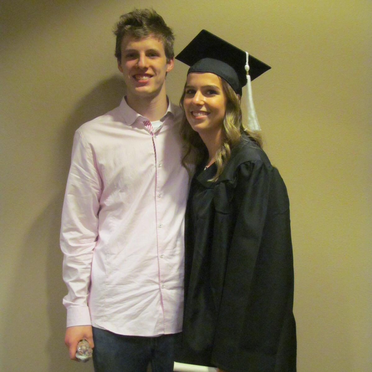 Celebrating graduation from UND