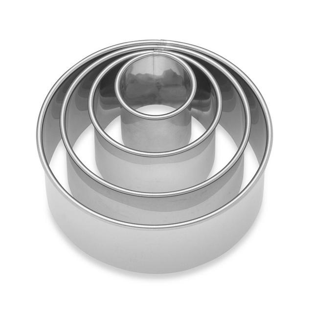 Ateco 4951 2 3/4 x 2 Stainless Steel Round Cake / Food Ring Mold