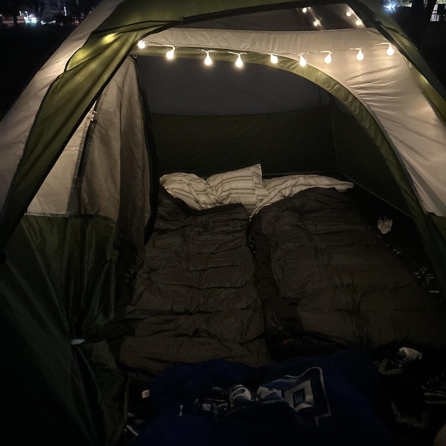 We decided to camp in our yard, what a spontaneous fun time!