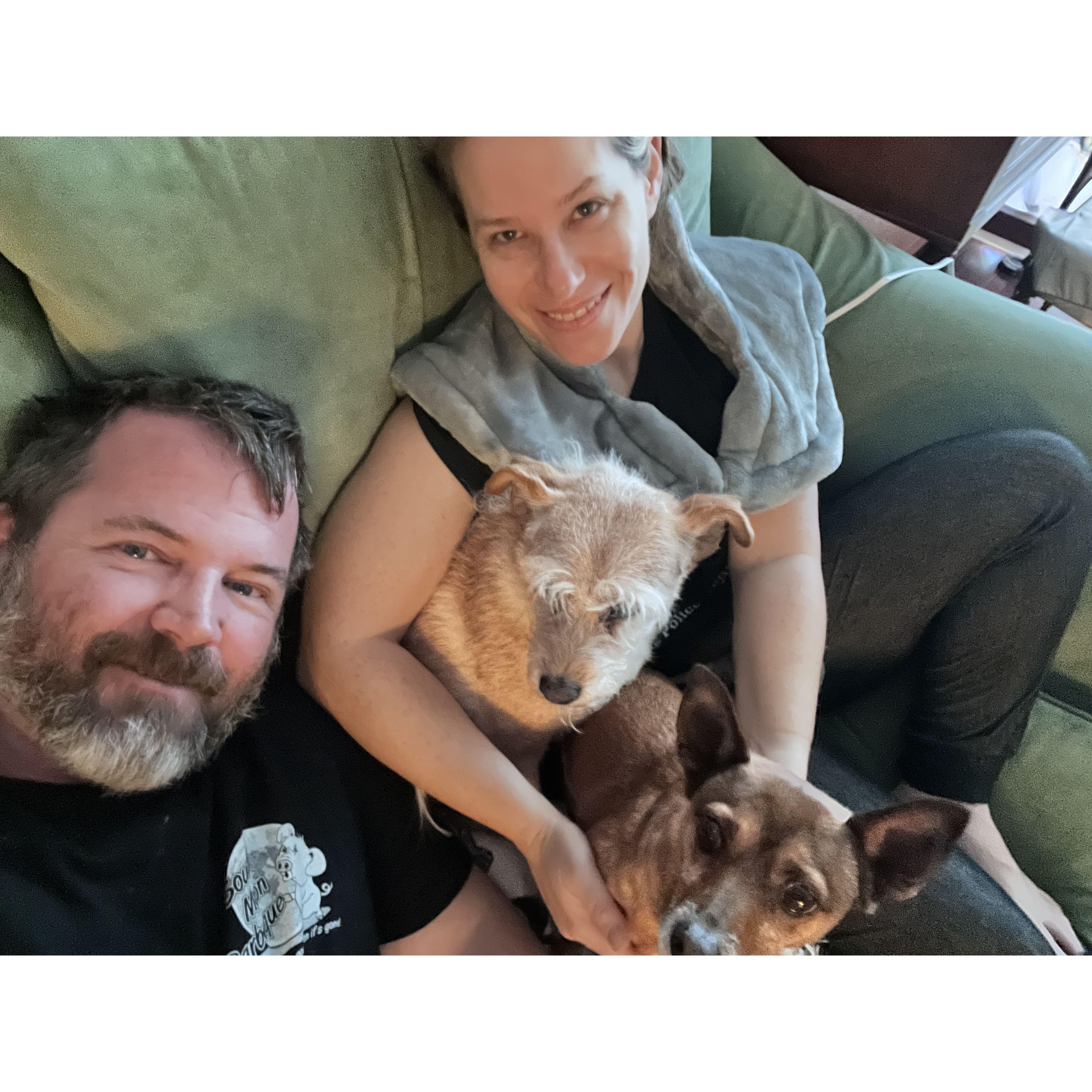 Spa day at home with the pups.