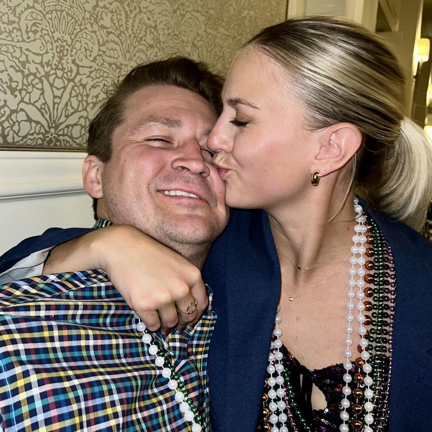 New Year's kiss in New Orleans