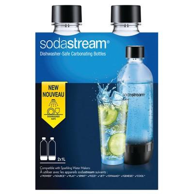 SodaStream Carbonating Bottle 2pk - Black