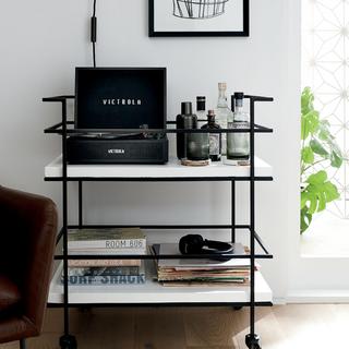 Adina Cart with Concrete Shelves