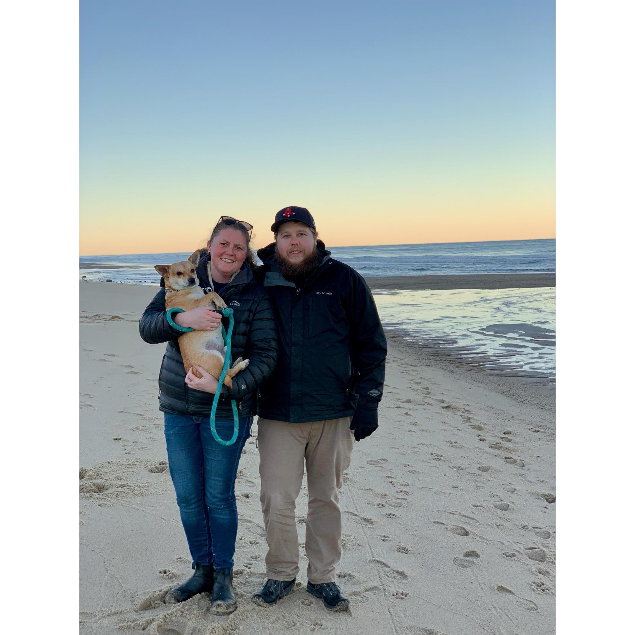 Our first trip back east, when Bryce met the parents...he passed the test!