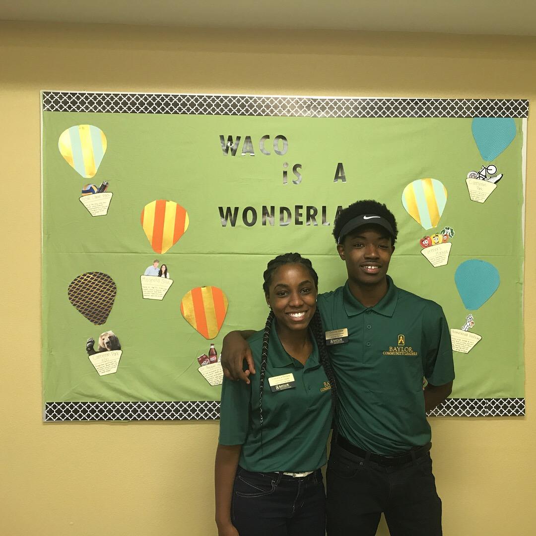 Our first photo together and our first day as residential advisors.