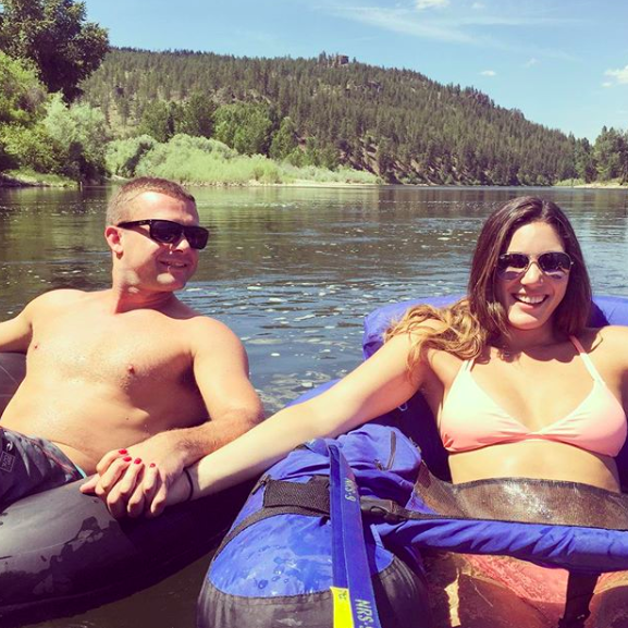 Floating the river in Montana