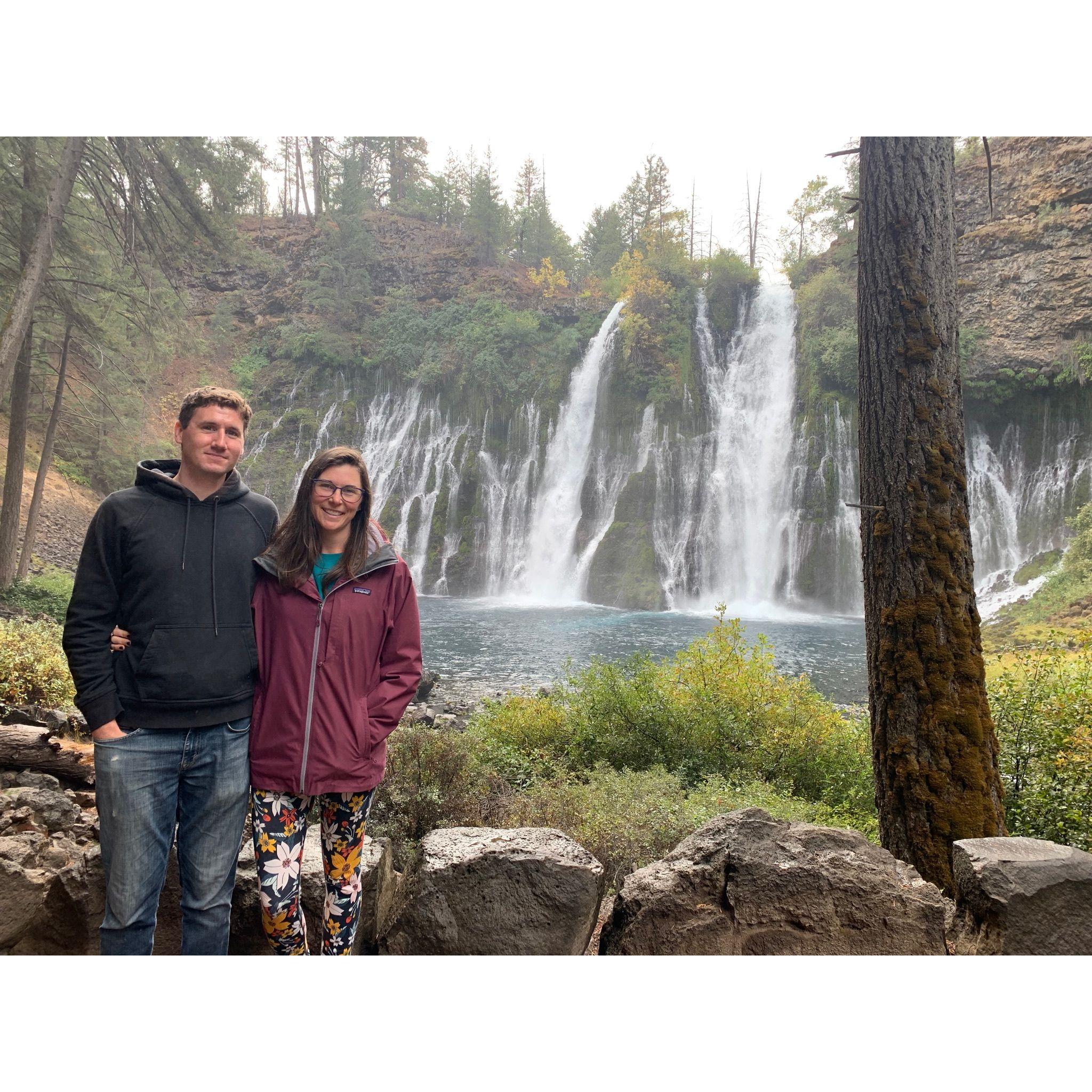A pit stop to Burney Falls in California on our road trip.
