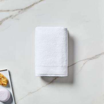 Organic Luxe Fibrosoft Towel, Hand Towel, White