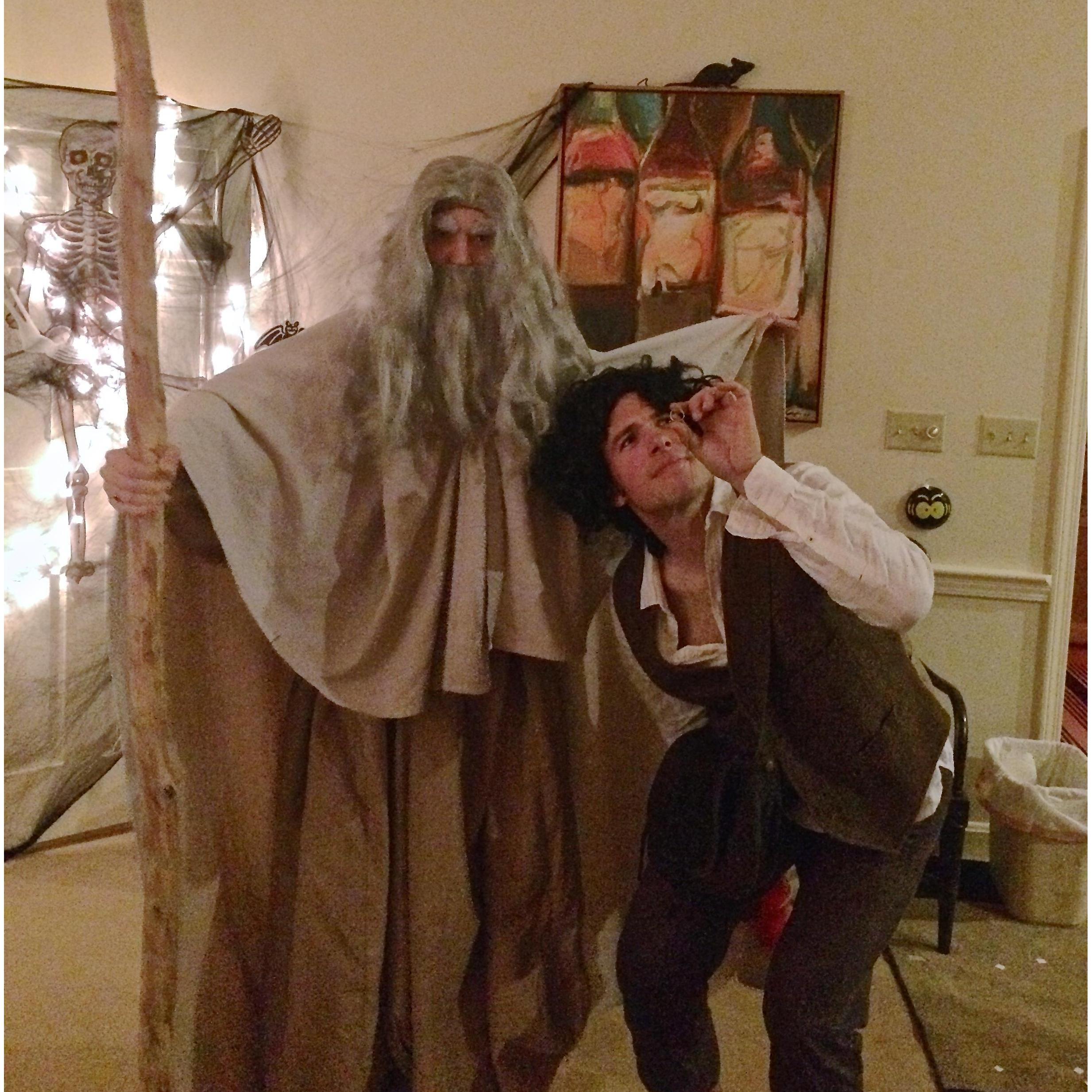 Gandalf the Gray and Frodo, Halloween 2014.