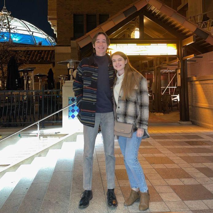 Visiting the Plaza in Kansas City for Bradley's 22nd birthday