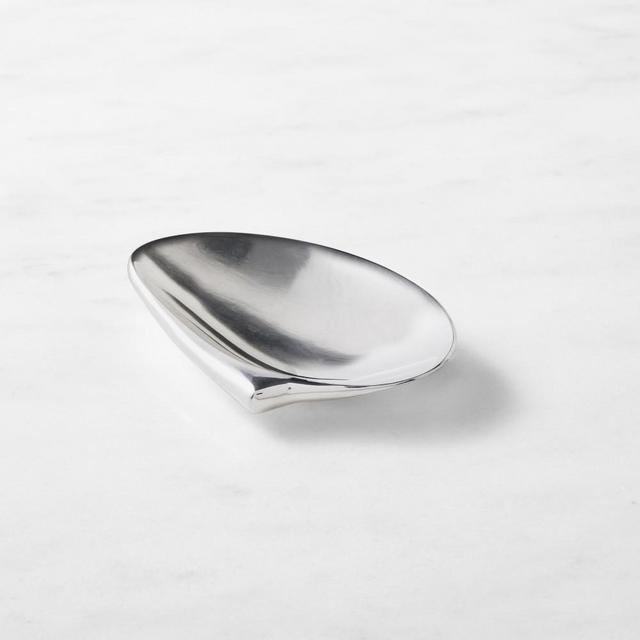 Williams Sonoma Home x Josh Young Luca Catchall Tray, 6" X 4", Polished Nickel