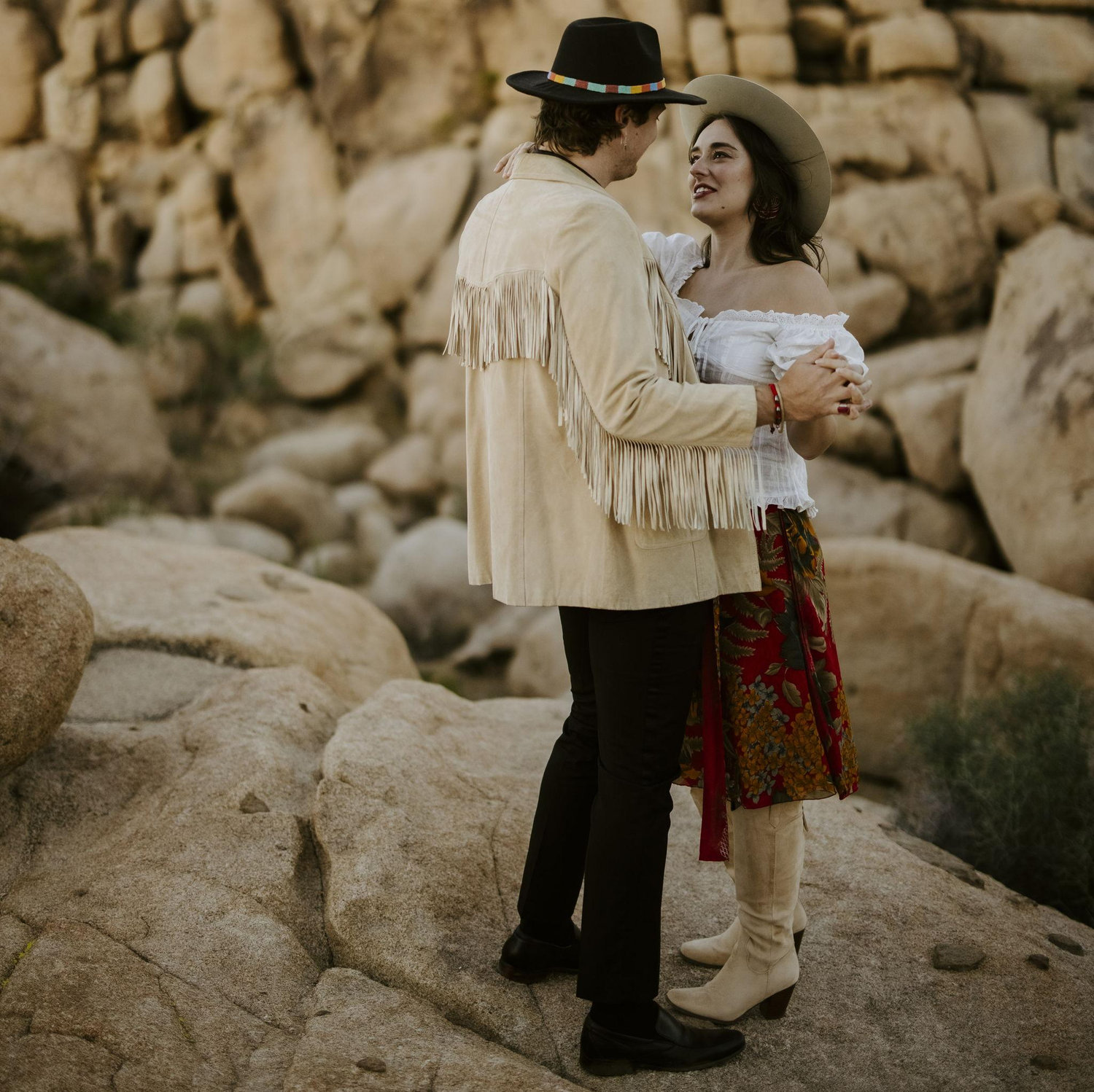 Practicing our first dance in the desert 🌵