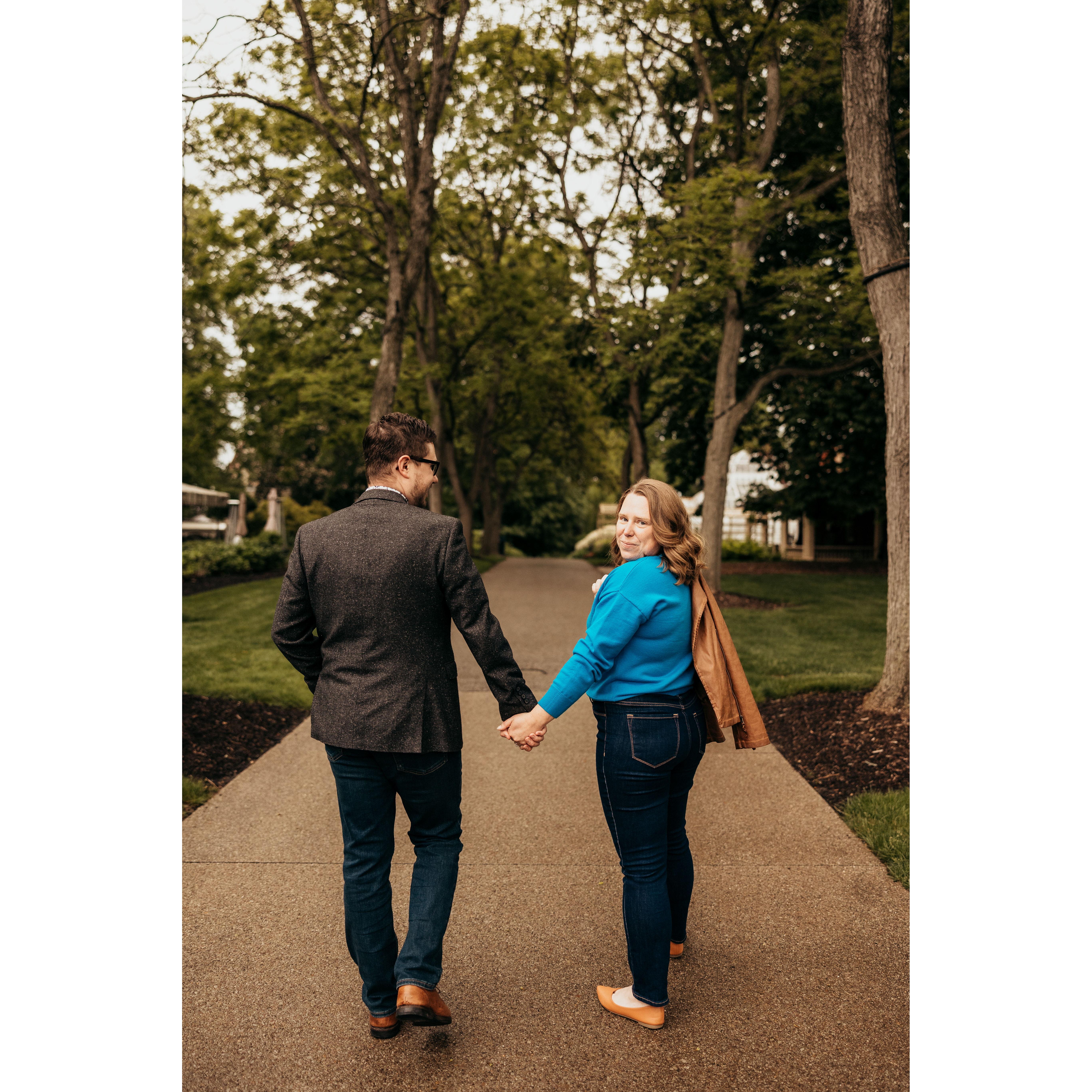 Engagement photo session @ The Frick