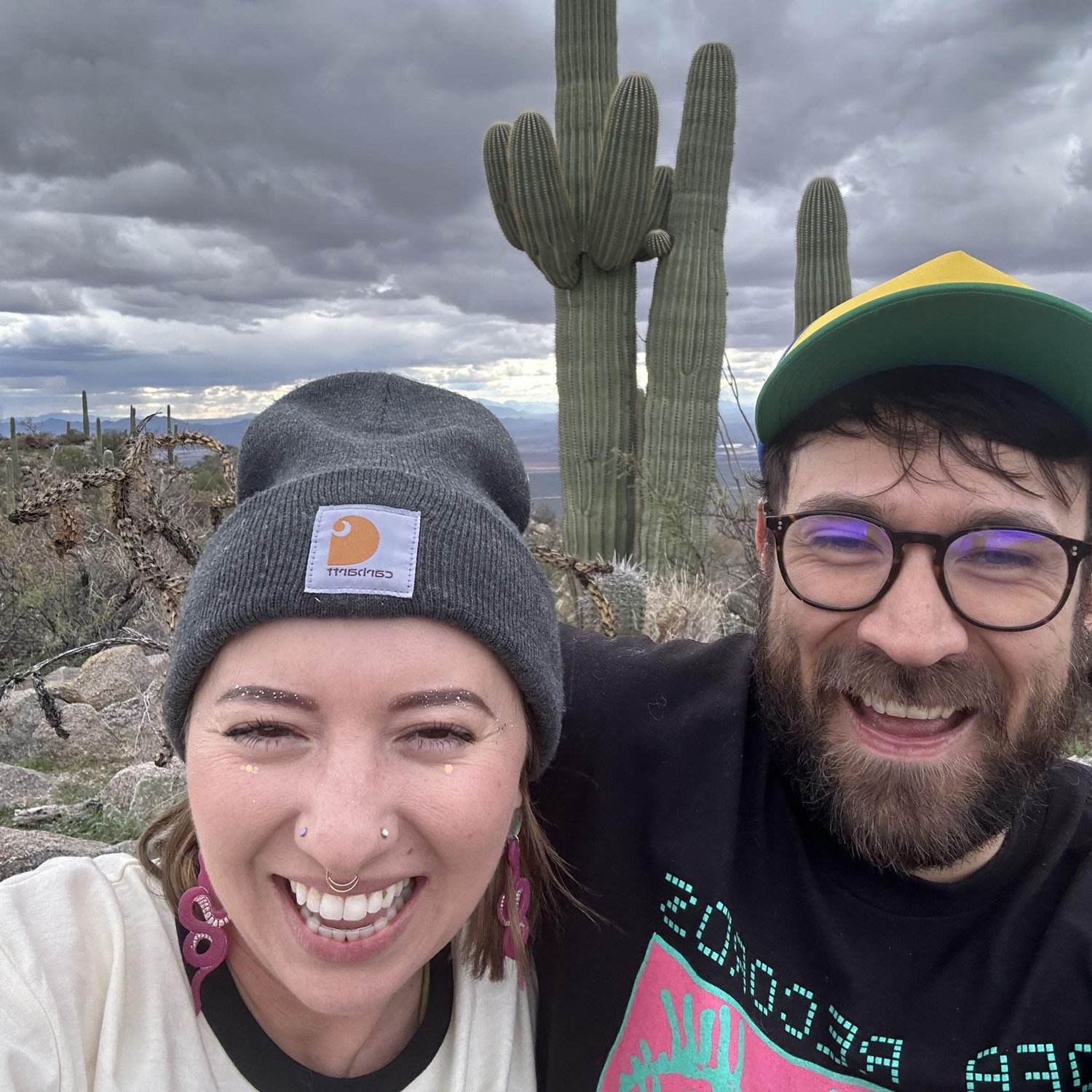 laughing our cactus off at Saguaro National Park!