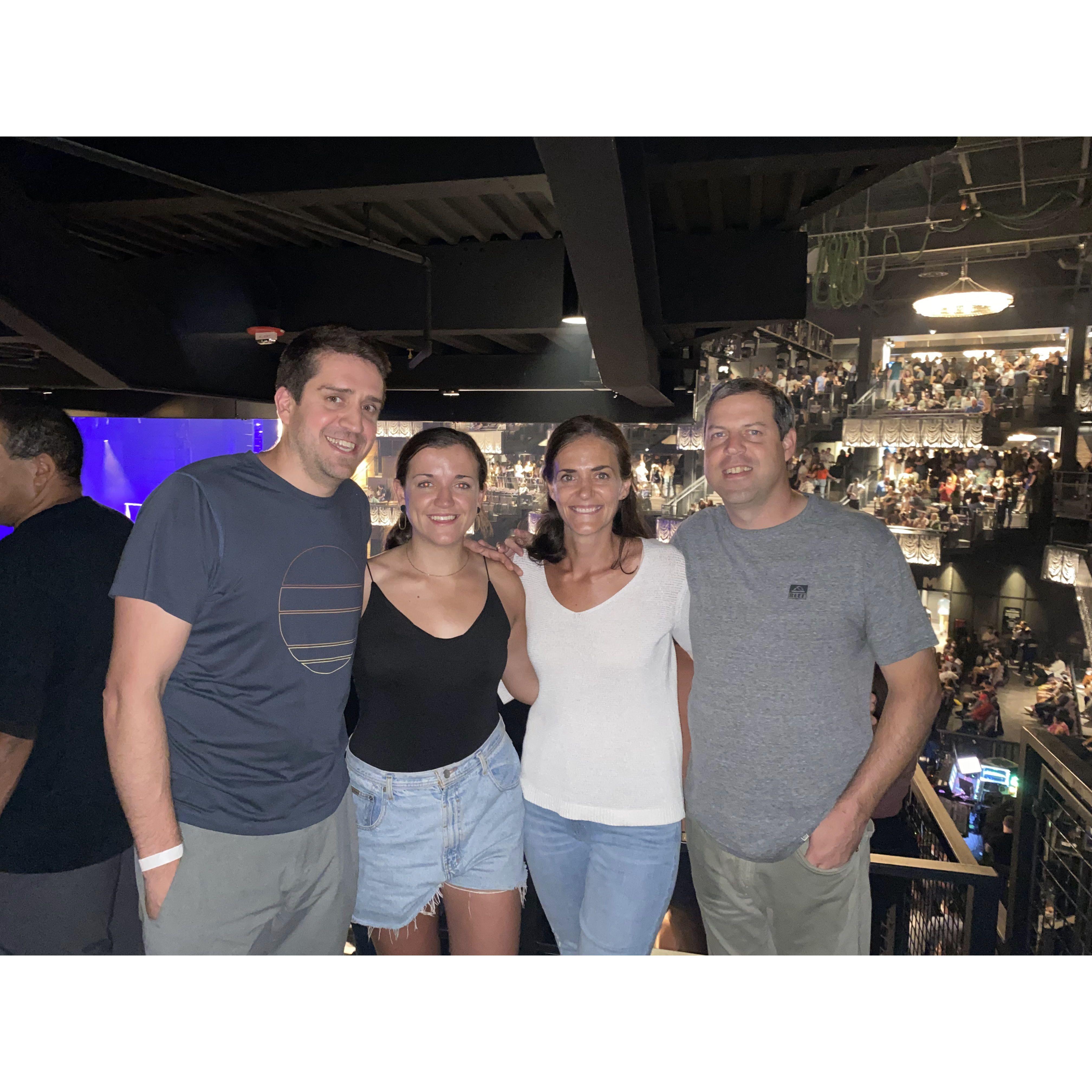 Hamms introducing Brian to concert life at The Anthem for Leon Bridges!