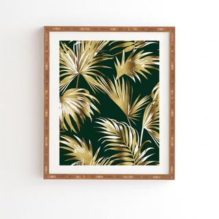 Golden Palms II Framed Wall Art
