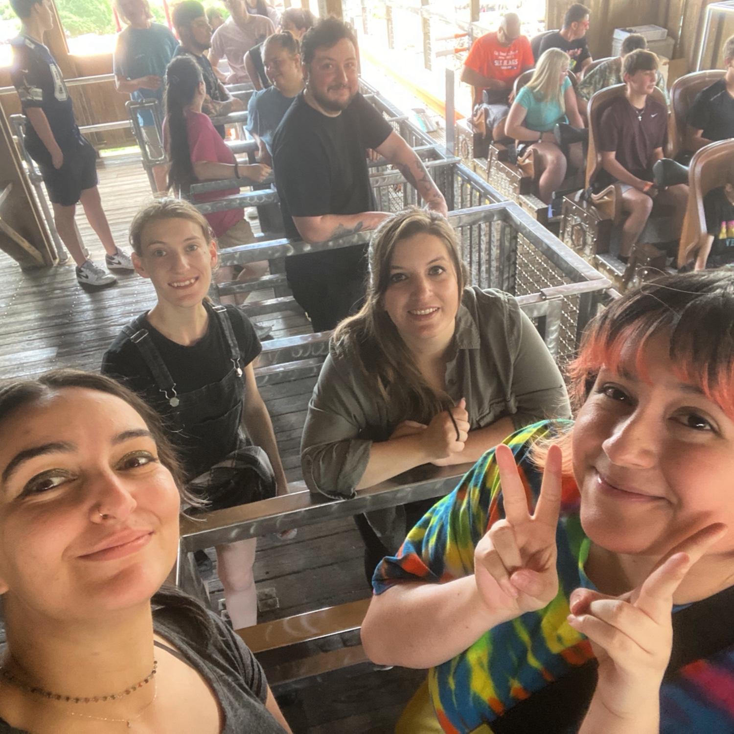 Six flags with out DND group! fun fact, our group plays with tiny ducks instead of minis, and call our adventuring group The Quacks!