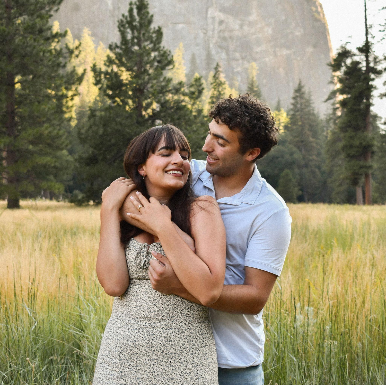 When we got engaged in the Yosemite valley!