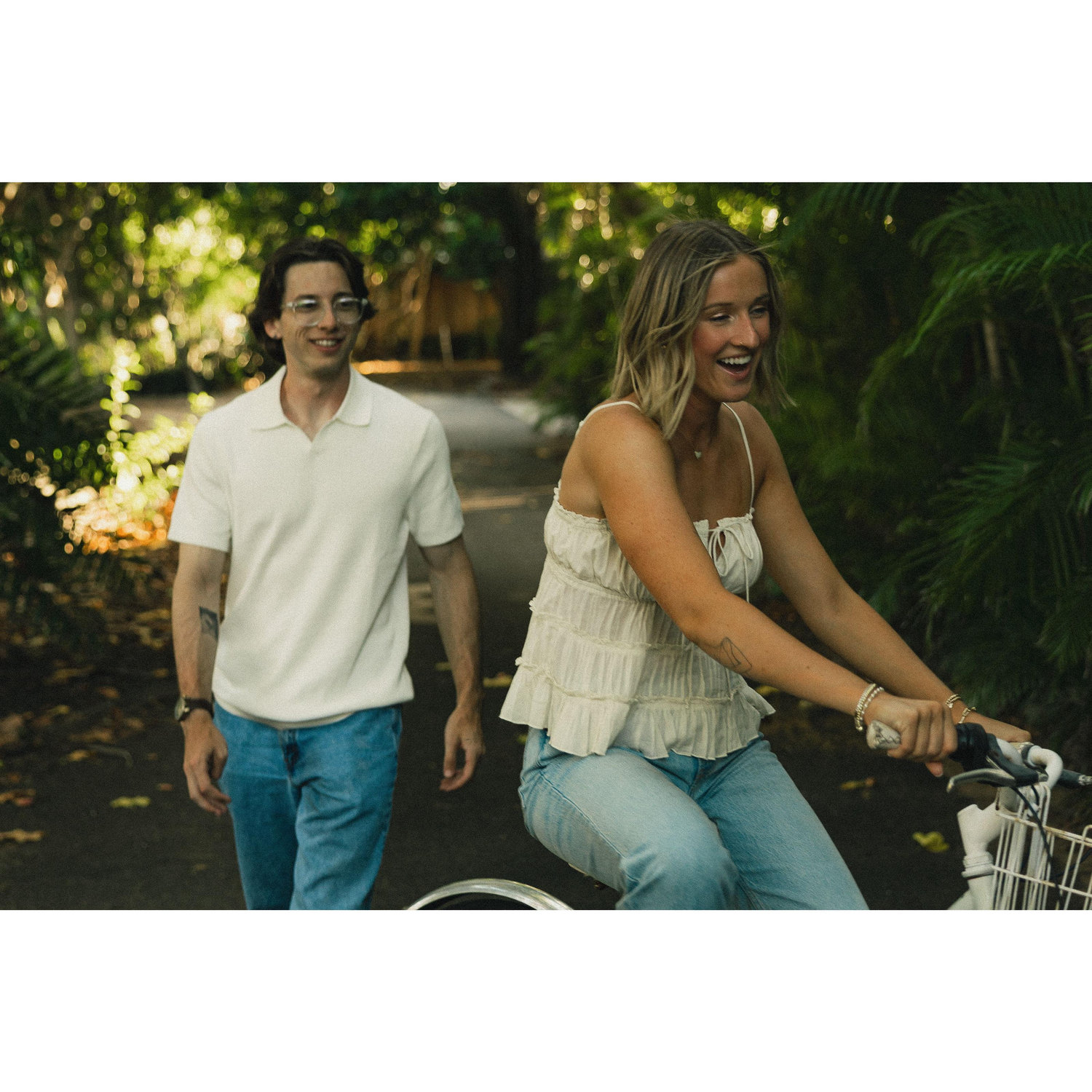 We had fun posing with and riding the bike :)