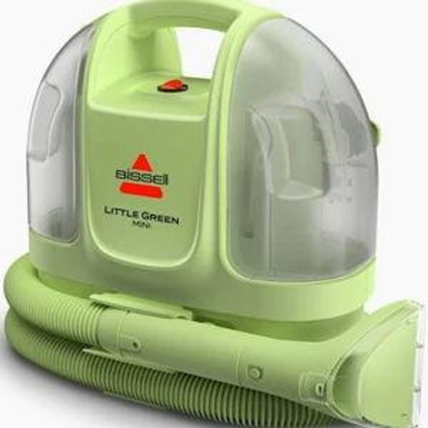 BISSELL Little Green Mini Portable Carpet and Upholstery Deep Cleaner, Car/Auto Detailer, with HydroRinse Self-Cleaning Tool and 4" Tough Stain Tool, Tea Green, 4075