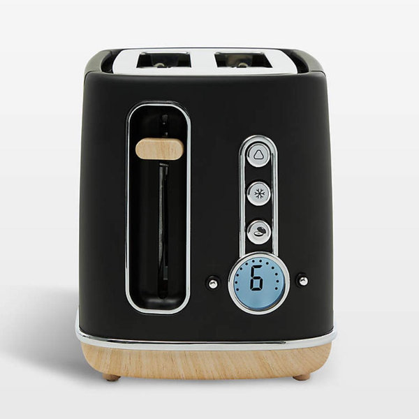 Haden Dorchester Matte Black 2-Slice Toaster