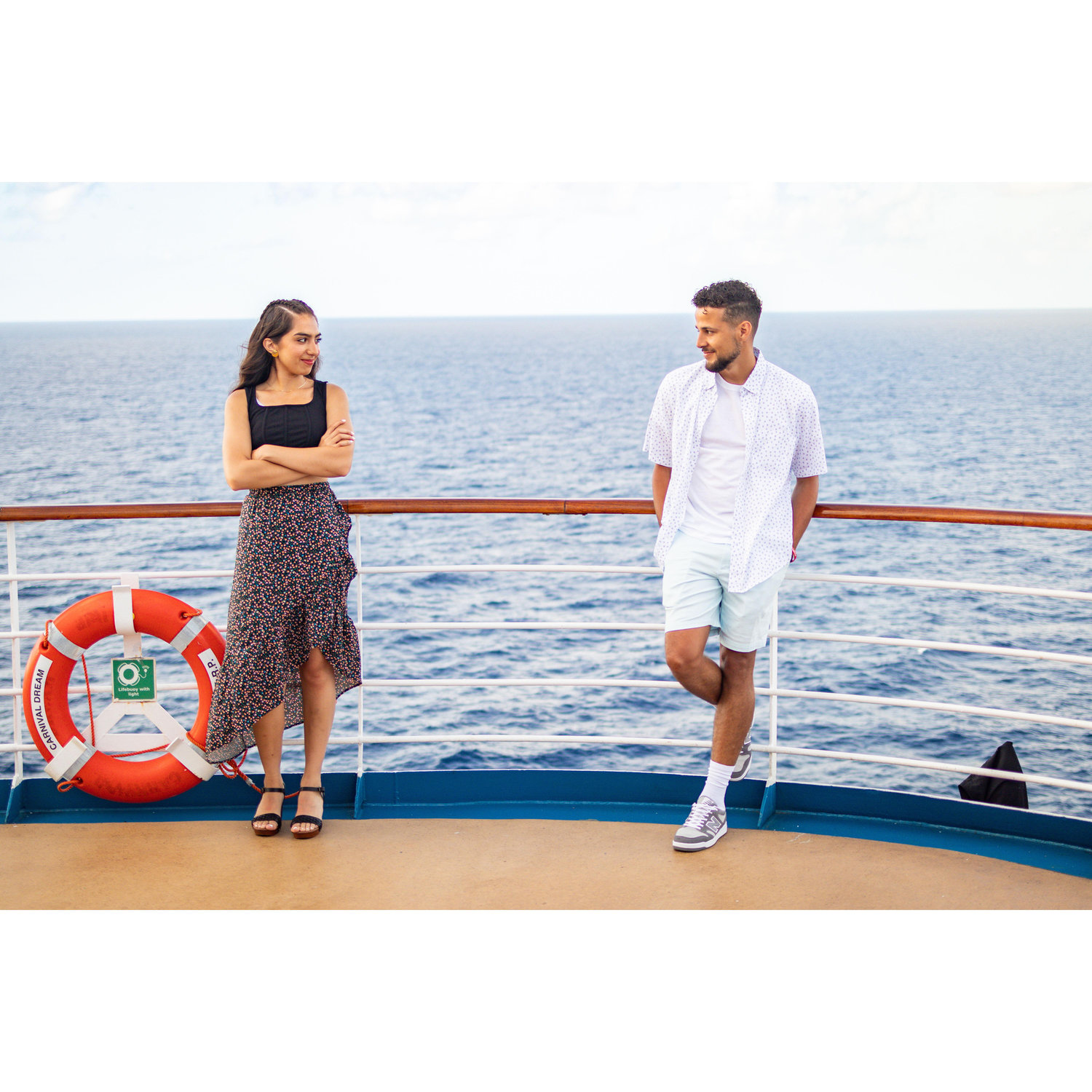 At our first family cruise as official and this just explains us haha