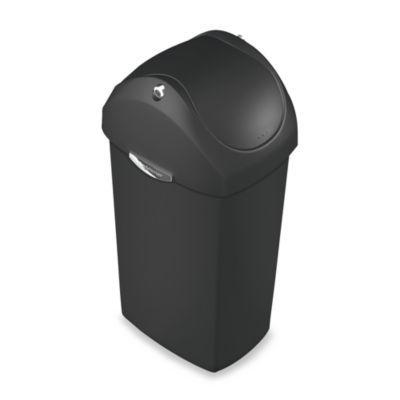 simplehuman® Plastic Swing Lid 60-Liter Trash Can