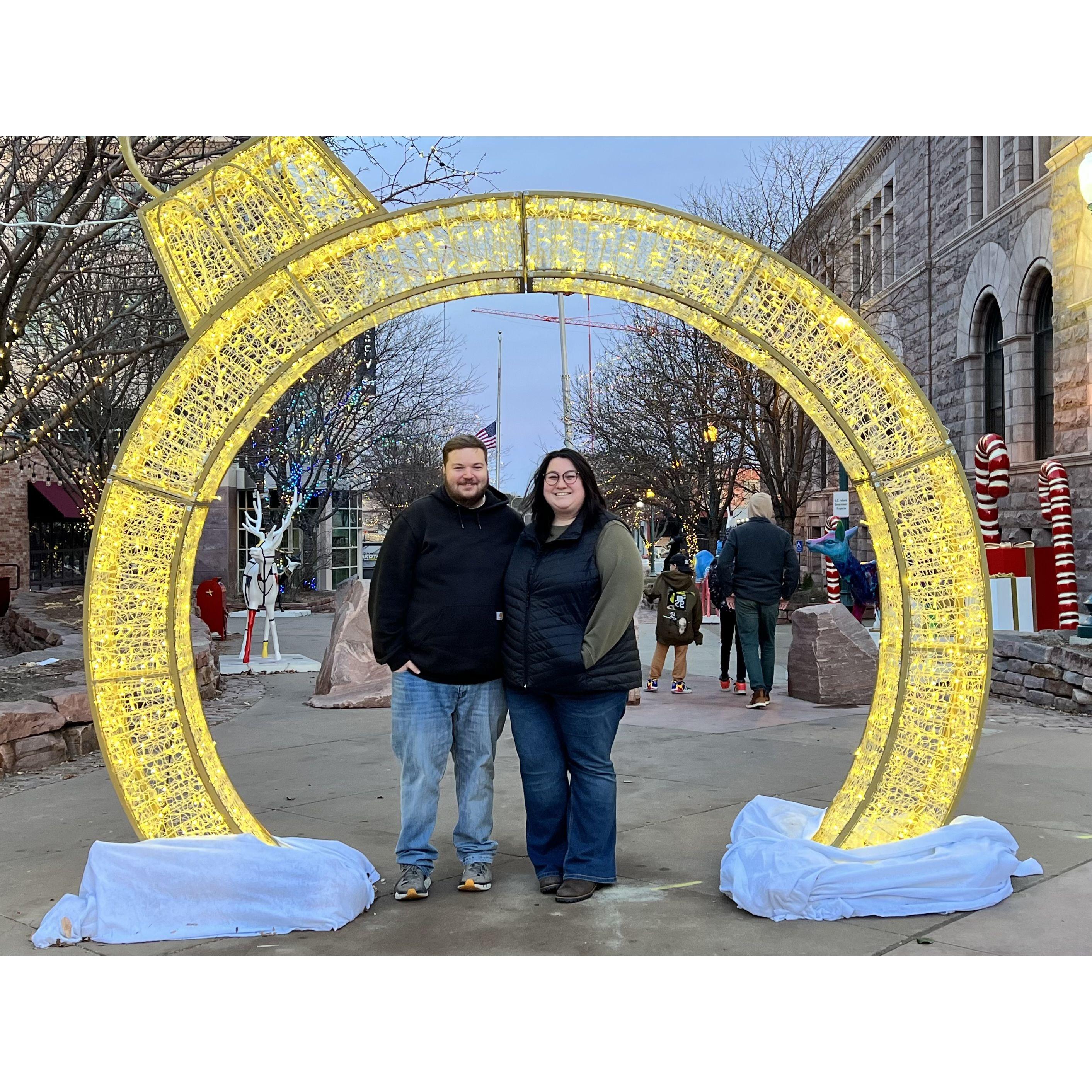 Downtown Sioux Falls in the winter