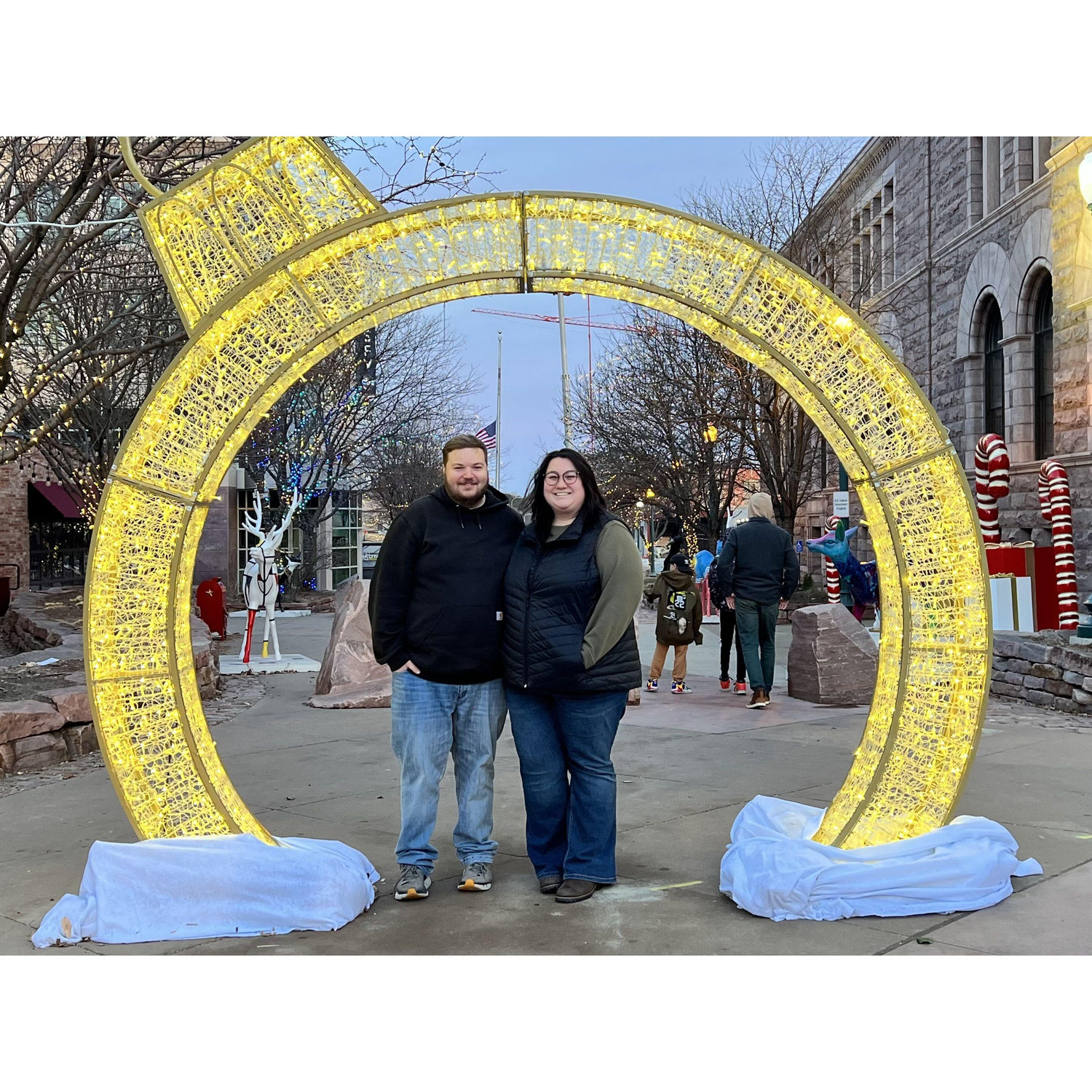 Downtown Sioux Falls in the winter
