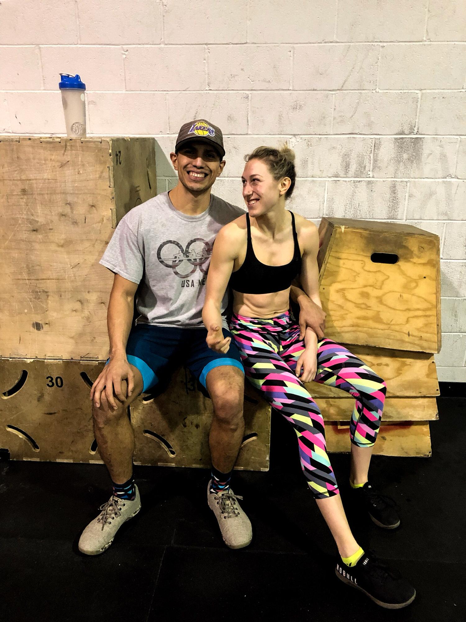 After a partner workout together at our CrossFit gym