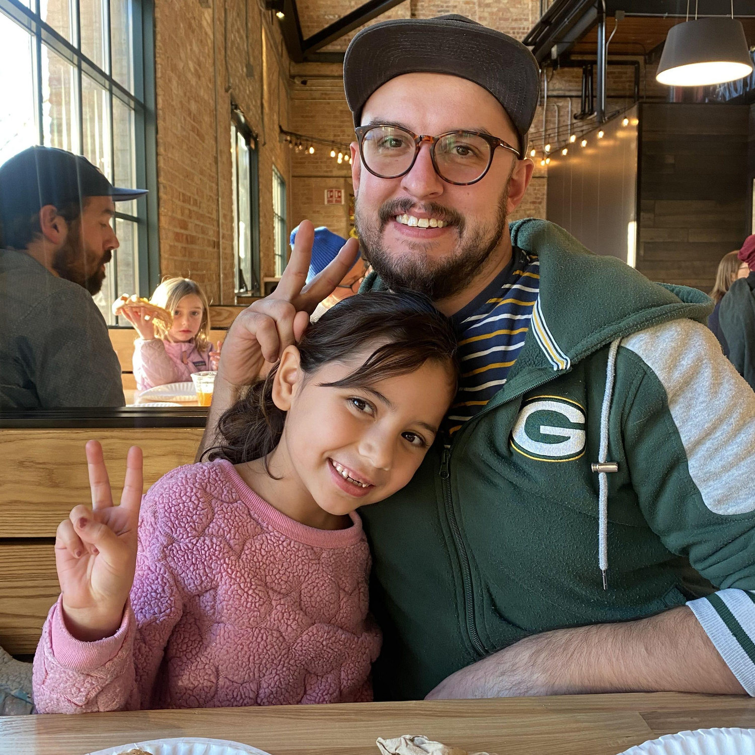Jon and Mali getting pizza at Ians!