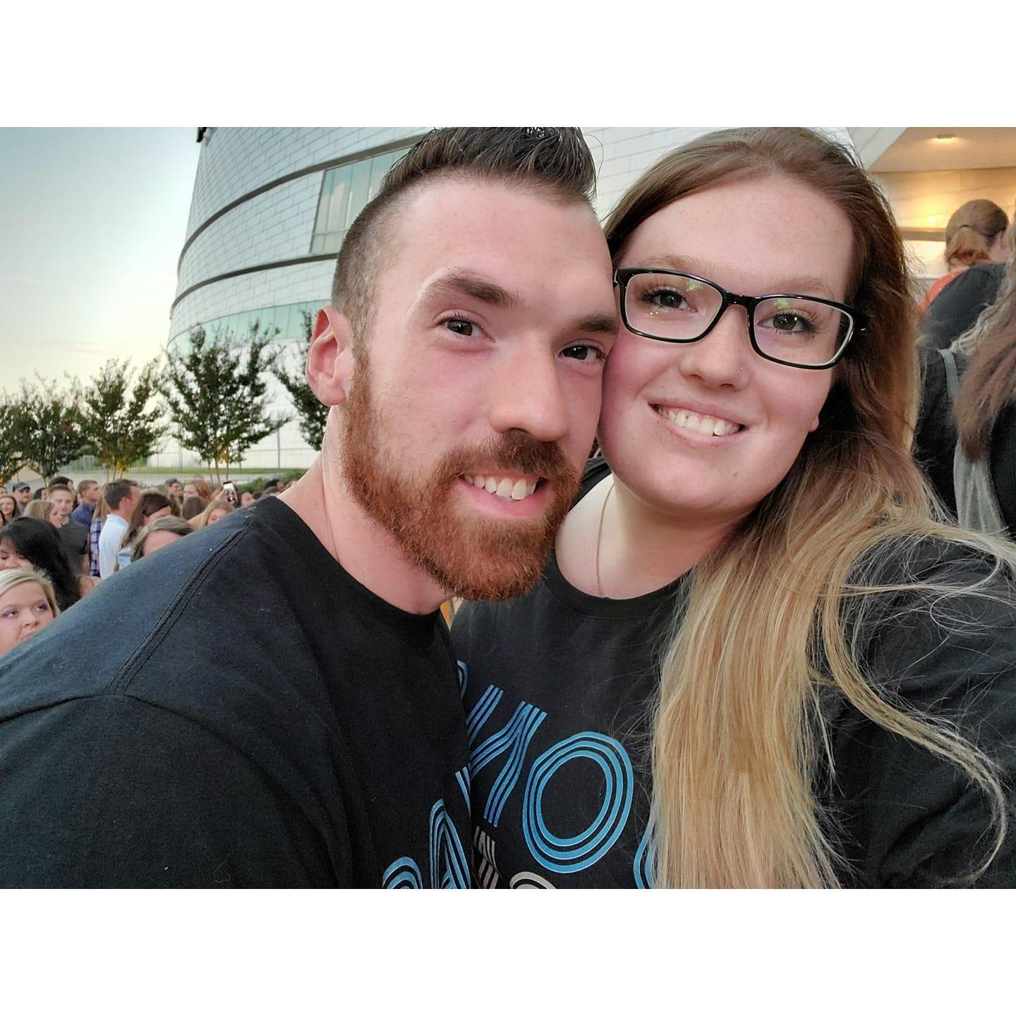 Our first concert, seeing the Jonas Brothers