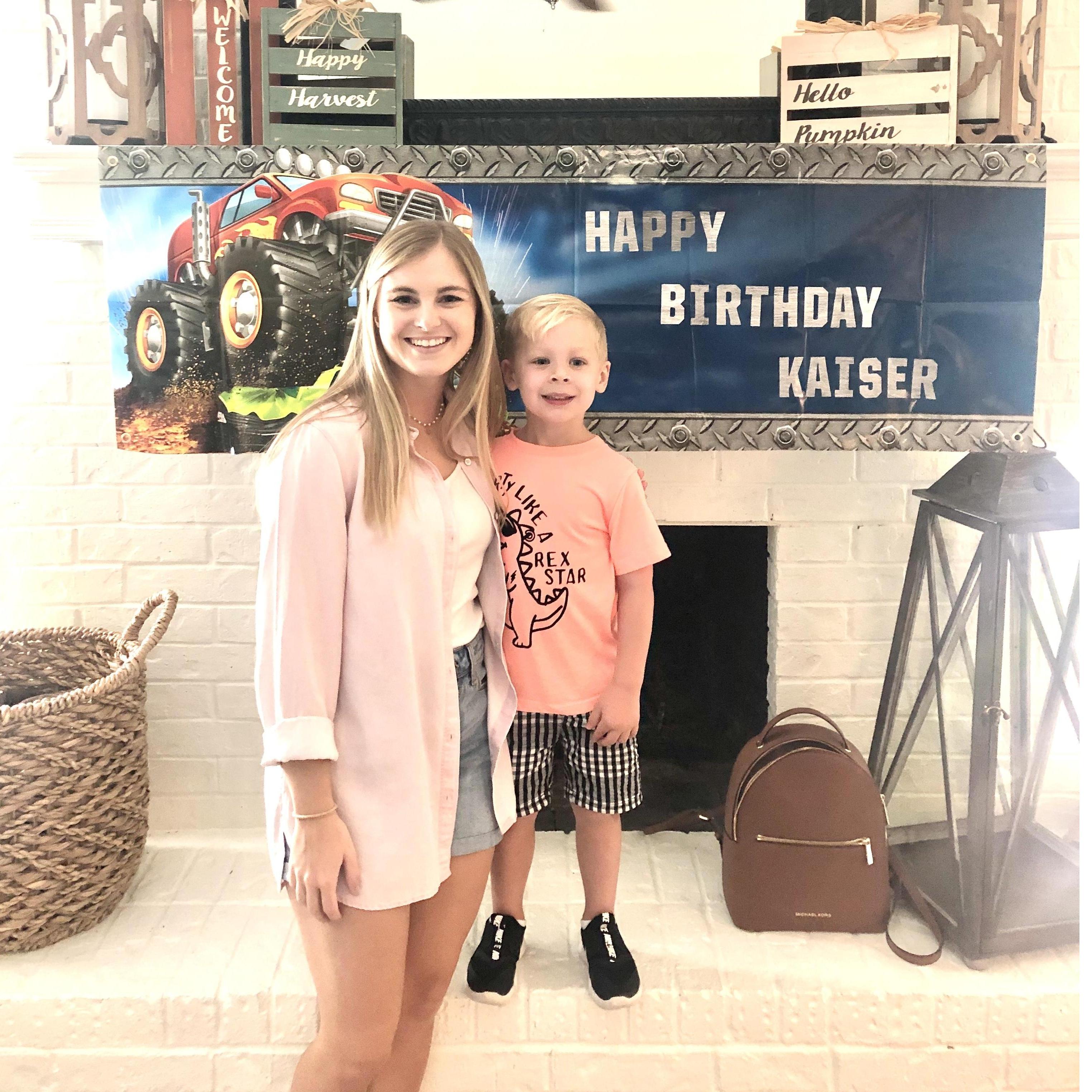 with Aunt Haley