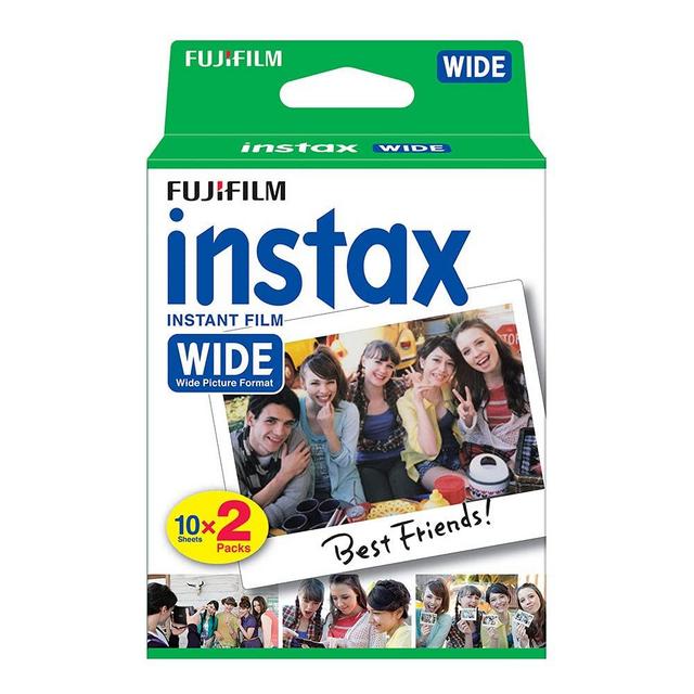 Fujifilm instax Wide Instant Film, 20 Exposures, White, Old Packaging